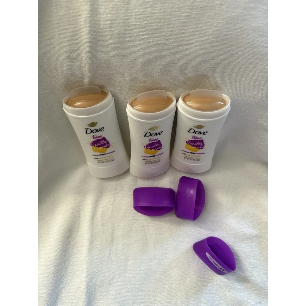 NEW Dove Teens Antiperspirant Deodorant Vanilla Cupcake 2.6oz NEW Sealed 3 Pack